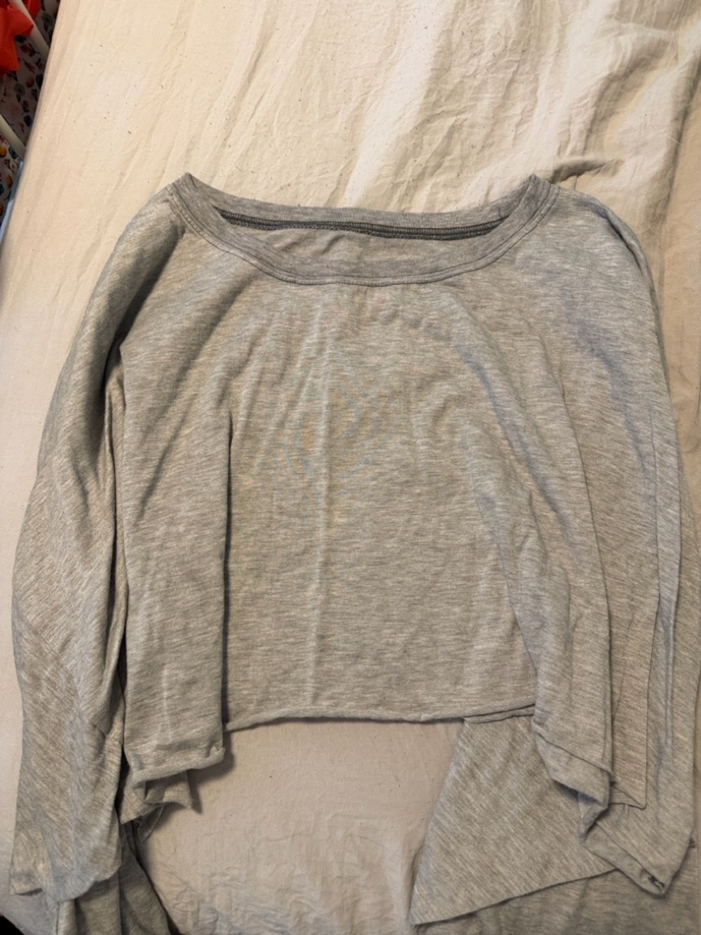 Addison - out from under  Gray Cropped Long Sleeve Top